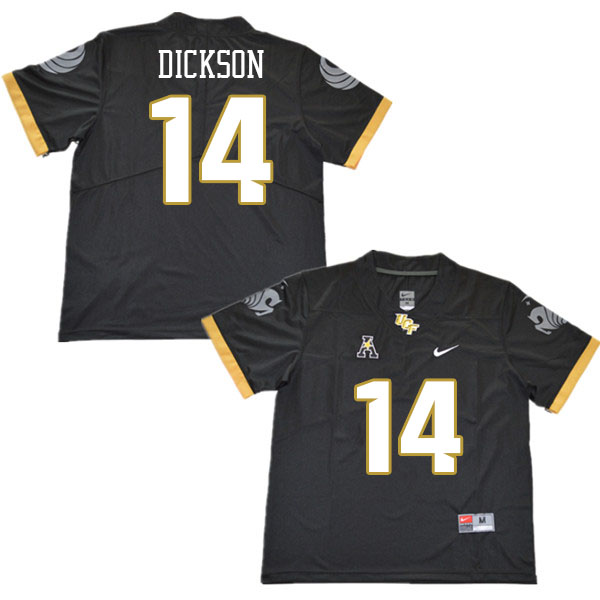 Youth #14 Andrew Dickson UCF Knights College Football Jerseys Stitched Sale-Black